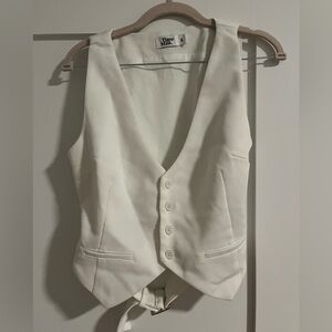 Tiger Mist White Vest Top